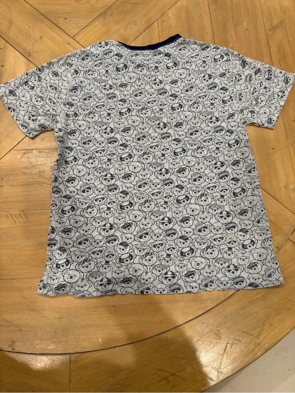 Polo Ralph Lauren Kids Bear Patch Graphic Tee - Navy Trim Large 14/16
